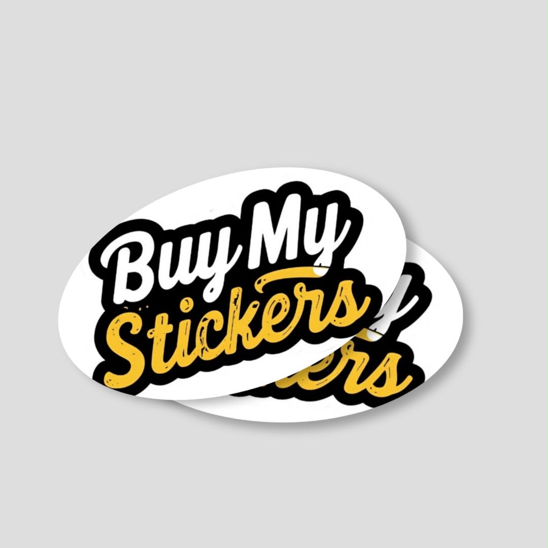 Oval Sticker