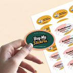 Oval Sticker