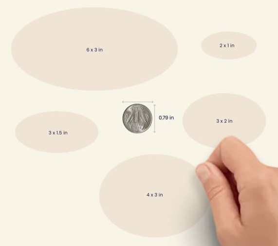 Oval Sticker